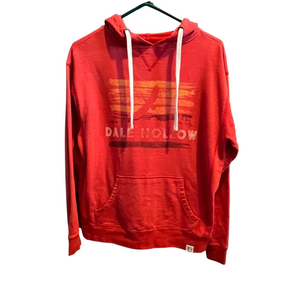 Legacy Casual Apparel Dale Hollow Graphic Hoodie Red Womens XS Vintage Inspired